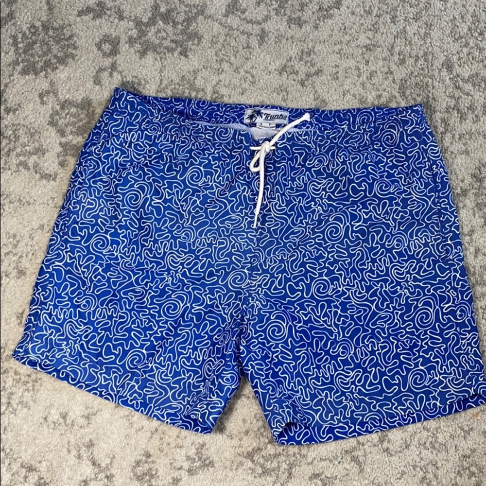 TRUNKS swim short Royal Blue men's Sz M